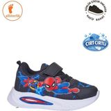 Albishoes Erkek Bebek Çocuk Yazlık Cırtlı Karakter Figürlü Hafif Rahat Taban Sneaker Spor Ayakkabı - Siyah