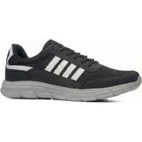 Albishoes Erkek Büyük Numara Jumbo Anatomik Yazlık Hafif Rahat Esnek Sneaker Spor Ayakkabı (48-50) - Siyah - Beyaz