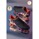 Albishoes Erkek Çim Halısaha Krampon Ithal Taban Ayağı Saran Esnek Konforlu Krampon Futbol Ayakkabı - Siyah - Altın