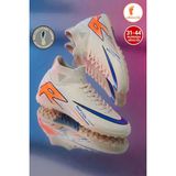 Albishoes Erkek Halı Saha Ayakkabı Kaliteli Ithal Taban Çim Saha Çoraplı Ayağı Saran Esnek Konforlu - Krem