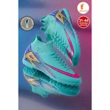 Albishoes Erkek Halı Saha Ayakkabı Kaliteli Ithal Taban Çim Saha Çoraplı Ayağı Saran Esnek Konforlu - Su Yeşili