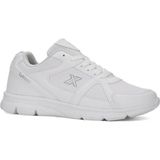 Albishoes Erkek Kışlık Mevsimlik Cilt Hafif Rahat Taban Günlük Yürüyüş Koşu Sneaker Spor Ayakkabı - Beyaz