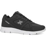 Albishoes Erkek Kışlık Mevsimlik Cilt Hafif Rahat Taban Günlük Yürüyüş Koşu Sneaker Spor Ayakkabı - Siyah - Beyaz