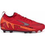 Albishoes Erkek Yeni Sezon Valcor Bilekli Boğazlı Çoraplı Çim Dişli Halısaha Krampon Futbol Ayakkabı - Kırmızı