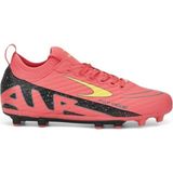 Albishoes Erkek Yeni Sezon Valcor Bilekli Boğazlı Çoraplı Çim Dişli Halısaha Krampon Futbol Ayakkabı - Pembe