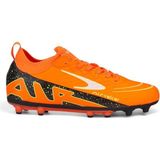 Albishoes Erkek Yeni Sezon Valcor Bilekli Boğazlı Çoraplı Çim Dişli Halısaha Krampon Futbol Ayakkabı - Turuncu