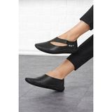 Albishoes Kadın Casual Comfort Ayakkabı Günlük Ayakkabı Anatomik Yumuşak Rahat Taban Ayakkabı - Siyah