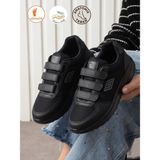Albishoes Kadın Cırtlı Fileli Yazlık Yumuşak Rahat Taban Kadın Günlük Yürüyüş Sneaker Spor Ayakkabı - Siyah