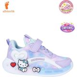 Albishoes Kız Çocuk Yazlık Yumuşak Hafif Rahat Taban Cırt Cırtlı Esnek Sneaker Çocuk Spor Ayakkabı - Lila