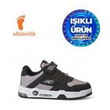 Albishoes Unisex Çocuk Basket Cırtlı 4 Mevsim Kışlık Işıklı Günlük Okul Sneaker Çocuk Spor Ayakkabı