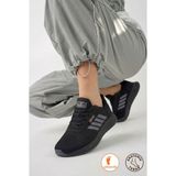 Albishoes Unisex Erkek Kadın Rahat Yumuşak Anatomik Taban Yazlık Fileli Sneaker Günlük Spor Ayakkabı - Siyah - Füme