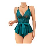 Albonse Seksi Tül Gecelik S/M, S/M, MH-1016-1, Yeşil, kadın