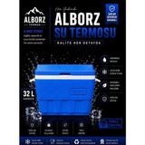 Alborz 32 Litre Buzluk Termos | Uzun Süre Soğuk Tutan Taşınabilir Piknik, Kamp ve Plaj Buzluk Kutusu