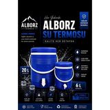 Alborz Musluklu Su Termosu 20 Litre ve 6 Litre Piknik Termosu Soğuk Içecek Termosu Gıda Temasına Uygun Yerli Üretim