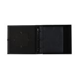 Albums 120 Cepli 3 Halkalı Fotoğraf Kutusu, 10X15/13X18/15X20 cm Baskılar, Siyah Deri