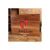 Albümü Kişiye Özel Isimli Ahşap Kapaklı Baby Love Temalı Kendin Yap Fotoğraf Hediye