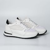 Albus Model Erkek Hakiki Deri Beyaz Sneaker - 0 - Siyah
