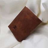 ALC Collection Hakiki Deri Mekanizmalı Renk Seçenekli Kadın ve Erkek Kartlık Cüzdan (Fındık Kahverengi (Crayz))