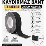 Alc İş Elbiseleri Zemin Kaydırmaz Kaymaz Bant Siyah 2,50 mm * 15 M - 2,5 Cm
