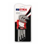 ALC Yıldız Tork Uzun Alyan Seti Torx Allen Anahtar Seti Dayanıklı Çelik YUALYAN