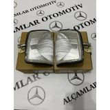 Alcamlar Mercedes 190 W201 Sinyal Lamba Takımı Sağ-Sol Depo Beyaz