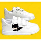 ALCdesing Baskılı Erkek Çocuk Hafif Taban Rahat Kalıp Spor Ayakkabı ve Sneakers - Beyaz