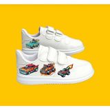 ALCdesing Baskılı Erkek Çocuk Hafif Tabanlı Rahat Kalıp Spor Ayakkabı ve Sneakers - Beyaz