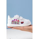 ALCdesing Dansçı Bebekler Baskılı Kız Çocuk Spor Ayakkabı ve Sneakers - YAL-Beyaz