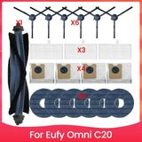 Alchemy Craft Eufy Omni C20 Robot Süpürge Için Aksesuar Seti Ana Yan Fırça Hepa Filtre Paspas Bezi Toz Torbaları Yedek Parçalar (Yurt Dışından)