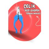 Alçin Çelik Kedi Köpek Tırnak Makası 12 Cm Mavi
