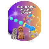 ALÇİN Peluş Top Atan İnteraktif Kedi&Köpek Oyuncağı
