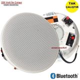 Alçıpan Tavan Hoparlör Bluetooth Özellikli 220 Volt İle Çalışır