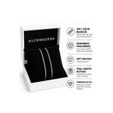 ALCONDZEND 316L Çelik Çift Bileklik Kararmaz Paslanmaz Kadın Erkek Sevgili Bilekliği 2 Li Set Kutulu