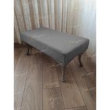 AldaGelsin 120 cm Düz Ayak Ucu Kapı Önü Antre Bench Puf - Gri