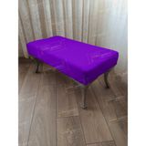 AldaGelsin 120 cm Düz Ayak Ucu Kapı Önü Antre Bench Puf - Lila