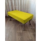 AldaGelsin 120 cm Düz Ayak Ucu Kapı Önü Antre Bench Puf - Sarı