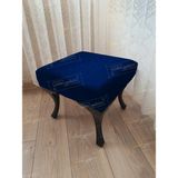 AldaGelsin 45 x 45 Düz Kapı Önü Ayak Ucu Puf Makyaj Pufu - 45 cm - Lacivert