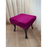 AldaGelsin 45 x 45 Düz Kapı Önü Ayak Ucu Puf Makyaj Pufu - 45 cm - Mor