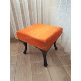 AldaGelsin 45 x 45 Düz Kapı Önü Ayak Ucu Puf Makyaj Pufu - 45 cm - Turuncu