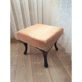 AldaGelsin 45 x 45 Düz Kapı Önü Ayak Ucu Puf Makyaj Pufu - 45 cm - Vizon