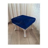 Aldagelsin Ayak Ucu Kapı Önü Antre Düz Bench Puf Beyaz Ayak Laci 45 X 45