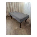 Aldagelsin Ayak Ucu Kapı Önü Antre Düz Bench Puf Orta Sehpa Ceviz Ayak (120*45) Gri 120 X 45