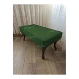 Aldagelsin Ayak Ucu Kapı Önü Antre Düz Bench Puf Orta Sehpa Ceviz Ayak (120*45) Yeşil 120 X 45