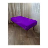 Aldagelsin Ayak Ucu Kapı Önü Antre Düz Bench Puf Orta Sehpa Gold Ayak (110*45) Lila 110 X 40