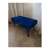 Aldagelsin Ayak Ucu Kapı Önü Antre Düz Bench Puf Orta Sehpa Siyah Ayak (100*45) Lacivert 100 X 40