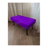Aldagelsin Ayak Ucu Kapı Önü Antre Düz Bench Puf Orta Sehpa Siyah Ayak (120*45) Lila 120 X 45