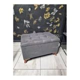 Aldagelsin Çizgi Sandıklı Puf Bench 60 Cm Özel Renk Ayak Antrasit Gri 44 X 60