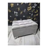 Aldagelsin Çizgi Sandıklı Puf Bench 60 Cm Özel Renk Ayak Gri 44 X 60