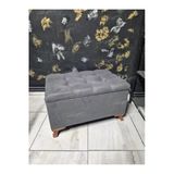 Aldagelsin Çizgi Sandıklı Puf Bench 80 Cm Özel Renk Ayak Antrasit Gri 45 X 80