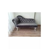Aldagelsin Dekoratif Bihter Koltuk Josefin Puf 110 Cm Beyaz Ayak Antrasit 110 X 50